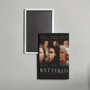 Battered Mini Movie Poster Fridge Locker Magnet