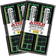 A-Tech 32GB 4x 8GB 2Rx4 PC3-10600R DDR3 1333 LV ECC RDIMM REG Server Memory RAM