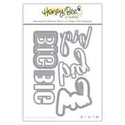 Honey Bee Big Buzzword Honey Cuts Dies 6pc : Birthday Bliss Collection