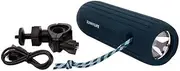 Sunnylife 3 in 1 Torch, Rechargeable Power Bank Bluetooth Wireless Technology Waterproof Speaker w/Bicycle Mount. USB Charging Cable