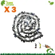 3Pcs Chainsaw Chains 50DL 3/8 LP .050 For 14" McCulloch Mac Cat 16 Eager Bever