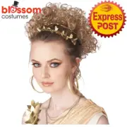 W903 Blonde Greco-Roman Wig Greek Roman Toga Ancient Costume Hair Curly Clip On