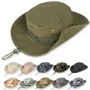 Sun Hats for Men Women Bucket Hat UPF 50+ UV Protection Boonie Hat 1 Army Green