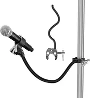 Mippko Gooseneck Microphone Stand,19.69" Flexible Adjustable Arm Super Crab Clamp Mic Clip 3/8"-16 to 5/8"-27 Adapter Mount,Compatible with Shure/Fifine / AT2020 / Pyle/Blue Snowball/Razer