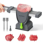 Meat Slicer for Fresh Meat, Thickness Adjustable 2 or 4 mm, 17 IN 1 Stainless...