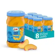 Dole Jarred Peaches Sliced in 100% Fruit Juice, 23.5oz (Pack of 8) – No Syrup