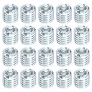 20Pcs Threaded Inserts, M6-1x9.5 & 3/8"-16x3/8" Thread Repair Insert