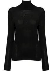 [Saint Laurent Paris] Saint Laurent Paris-Pullover Dolcevita Cassandre In Lana-Donna M