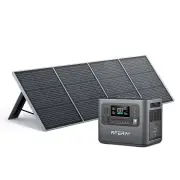 [EU Direct] Aferiy P110-D 1200W 960Wh LiFePO4 Portable Power Station +1* S200A1 200W Solar Panel UPS Pure Sine Wave Camp