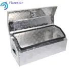 30X13X13 Aluminum Diamond Plate Tool Box+2 Keys For Truck Pickup RV Silver
