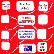 ALDI TENS compatible ELECTRODE 12 PADS VARIETY PACK - 200 + SOLD ⭐⭐⭐⭐⭐