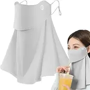 [Generic] Sun Face Mask for Women - Lightweight Breathable Half Face UV Protection - Versatile Face Covering Cycling Fishing Wrap Headwear for Backpacking Climbing Walking