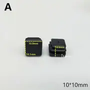 10Pcs Feet Pads Tube Plugs Pipe Inserts End Caps Square Floor Protector Black Leg Covers Furniture 10x10mm