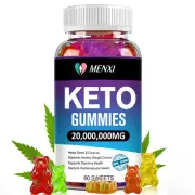 Keto BHB Gummy Weight Loss Ketone Advanced Fat Burner Supplement 60 Gummies