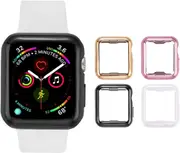 38mm Apple Watch Case with Built-in High-definition Transparent Ultra-thin TPU Screen Case. Compatible with Apple Watch Series 2 and Apple Watch Series 3