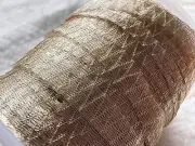 1 Metre Tubular Italian Wire Mesh Ribbon Silver/gold 6mm Wide Jewellery Making
