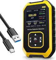 Victool GC01 Portable Geiger Counter Nuclear Radiation Detector Radiation Dosimeter Tester, X-ray Radioactivity Tester Electromagnetic Field Radiation Detector