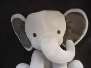 Lambs and Ivy Choo Express Plush Gray Elephant Dunphy NWOT