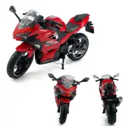 1:12 Kawasaki Ninja 400 Motorcycle Model Diecast Toy Vehicle for Boys Kids Red