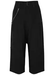 High Telltale Cropped Trousers - Black - 40 (UK8 / S) 40 (UK8 / S)