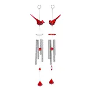 Gan Krystal Expression Cardinal Wind Chimes Select from dropdown Red Or Clear.