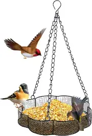 Hanging Bird Feeder Tray, Hanging Seed Tray, Bird Feeders for outside Garden ...