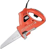 BLACK+DECKER 400 V Scorpion Electric Saw with 3 Blades and 10mm Stroke Length, KS890ECN-GB