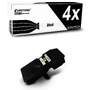 4x Eurotone Cartridge Black XXL for Kyocera Ecosys M-5521-cdn