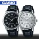 【CASIO 卡西歐】皮革錶帶_數字男錶_鏡面3.8公分(MTP-V001L)