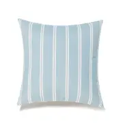 Blue With White Stripes And Microgel Feather-Like Insert Pillow