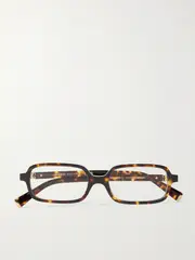 [Miu Miu Eyewear] Miu Miu Eyewear - Rectangular-frame Tortoiseshell Acetate Optical Glasses - One size One size Tortoiseshell