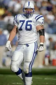 Offensive lineman Steve McKinney Indianapolis Colts looks on d- 1998 Old Photo