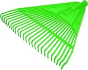 uxcell Garden Rake Replacement Head 24 Tines Plastic Rake Head for Garden Preparation Leaf Debris Cleanup Soil Aeration Educational Tool, Green