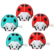 5PCS Cartoon Animal Clockwork Ladybird Toys Infant Crawling Wind-Up Toy for Kids