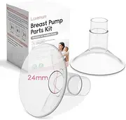 Breast Pump Parts for Medela, 24mm Medela Flange Inserts Accessories with Pump in Style Parts Freestyle Flex Symphony Parts Swing Maxi Connector（2 Packs）