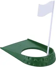 rockible Golf Putting Cup, Golf Flag Hole Cup Set, Golf Flag Rod Flagpole, Portable Golf Flagpoles, Practice Putting for Alignment Guide, Golfing Lawn