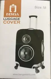 BENGA luggage suitcase protector cover theme SPEAKER, MUSIC, DJ Design NEW