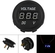 Voltmeter Socket, Voltmeter Digital, 12V‑24V Car Motorcycle LED DC Digital Display Voltmeter Meter Voltmeter Waterproof Meter ZY for Truck ATV UTV Boat Marine