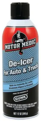 Motor Medic GUNK DE1 Automotive Windshield De-Icer - 12 oz.