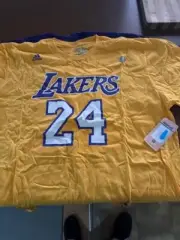 Kobe Bryant NBA LA Lakers Adidas BRYANT 24 T Shirt BNWT SIZE XL