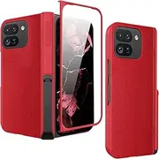 [NINKI] Compatible for Google Pixel 9 Pro Fold Case with Invisible Kickstand,Pixel 9 Pro Fold case with Hinge Protection and Screen Protector Drop Protection Case for Google Pixel 9 Pro Fold Red
