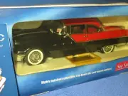 1955 PONTIAC STAR CHIEF 1:18 PLATINUM SUN STAR OPENING HOOD DOORS TRUNK