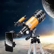 Kids telescopes for Adults Astronomy,233X MagnificationScope Refractor Telescopes,Low Light NightWaterproof HD,with Tripod Phone Adapter