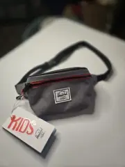 Herschel Supply Co. KIDS "TWELVE" Fanny Pack / NWT/ Grey/Black/Red/ 1L