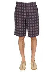 [Needles] Needles-Check Print Bermuda-Uomo L