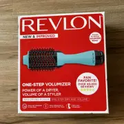 Revlon One Step Hair Dryer and Volumizer Hot Air Brush Mint Color