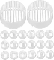 Hoement 100pcs Mesh Filter Strainer for Portable Mineral Water Bottles Outdoor Travel Tea Brewing Safety Pp Material
