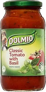Dolmio Classic Tomato Pasta Sauce with Basil, 500 g, Classic Tomato With Basil