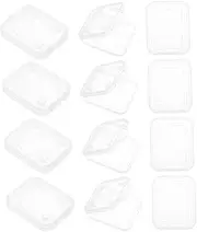 MERRYHAPY 20Pcs Transparent Card Holder Retro Memory Card Storage Case Closure for Easy Organization and Protection for Carrying Pockets Backpacks