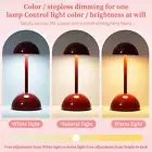 Modern Table Lamp Mushroom Shape Nightstand Lamp Touch Control LED Desk La 1